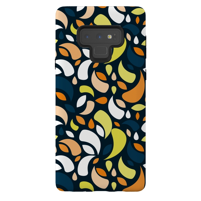 Galaxy Note 9 StrongFit multicolored leaf shapes by TMSarts
