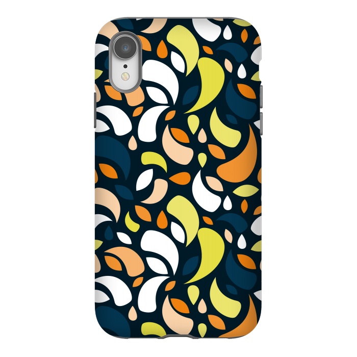 iPhone Xr StrongFit multicolored leaf shapes by TMSarts