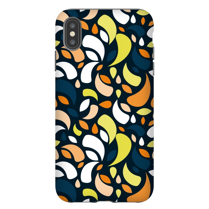 iPhone Xs Max StrongFit multicolored leaf shapes by TMSarts