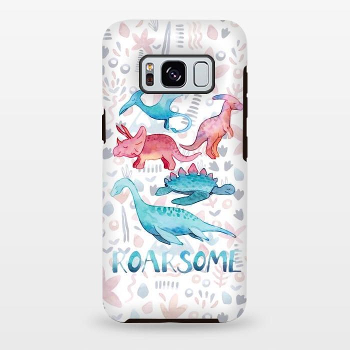 Galaxy S8 plus StrongFit Roarsome Dino's by gingerlique