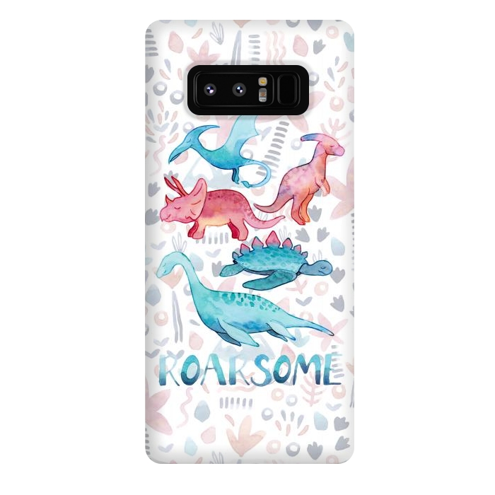 Galaxy Note 8 StrongFit Roarsome Dino's by gingerlique