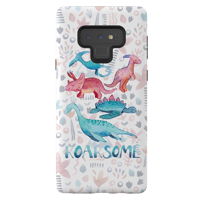 Galaxy Note 9 StrongFit Roarsome Dino's by gingerlique