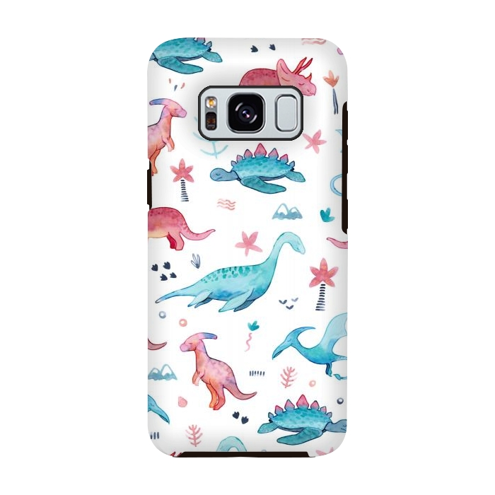 Galaxy S8 StrongFit Dinosaurs Love by gingerlique