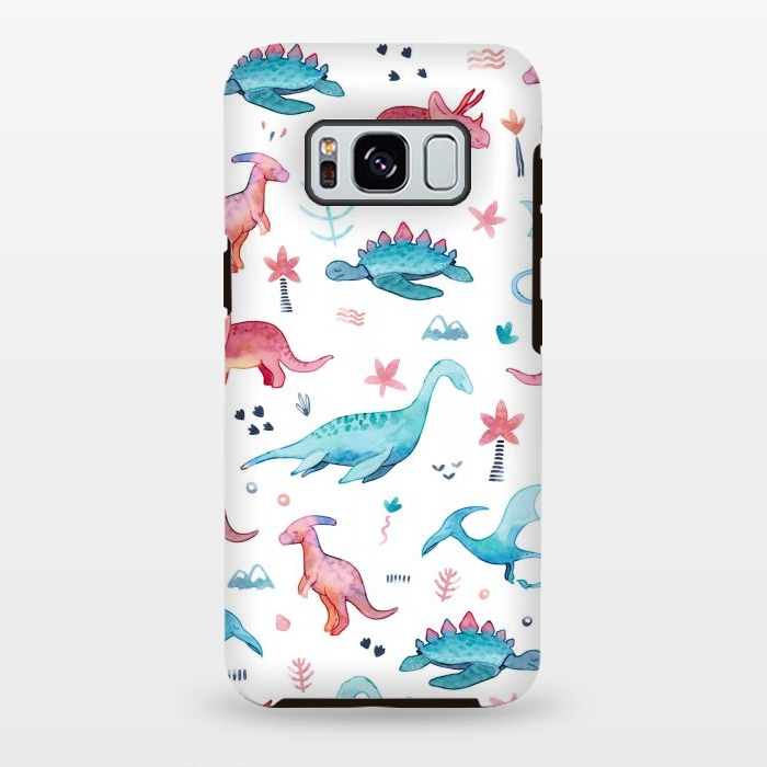 Galaxy S8 plus StrongFit Dinosaurs Love by gingerlique