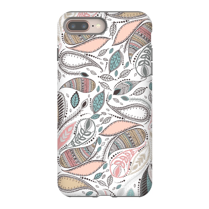 iPhone 7 plus StrongFit Paisley  by Rose Halsey