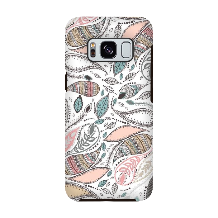 Galaxy S8 StrongFit Paisley  by Rose Halsey