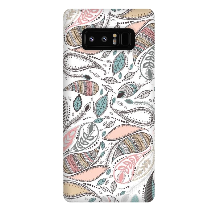 Galaxy Note 8 StrongFit Paisley  by Rose Halsey