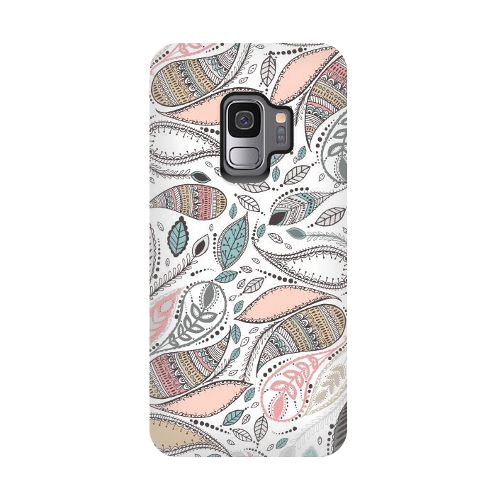 Galaxy S9 StrongFit Paisley  by Rose Halsey