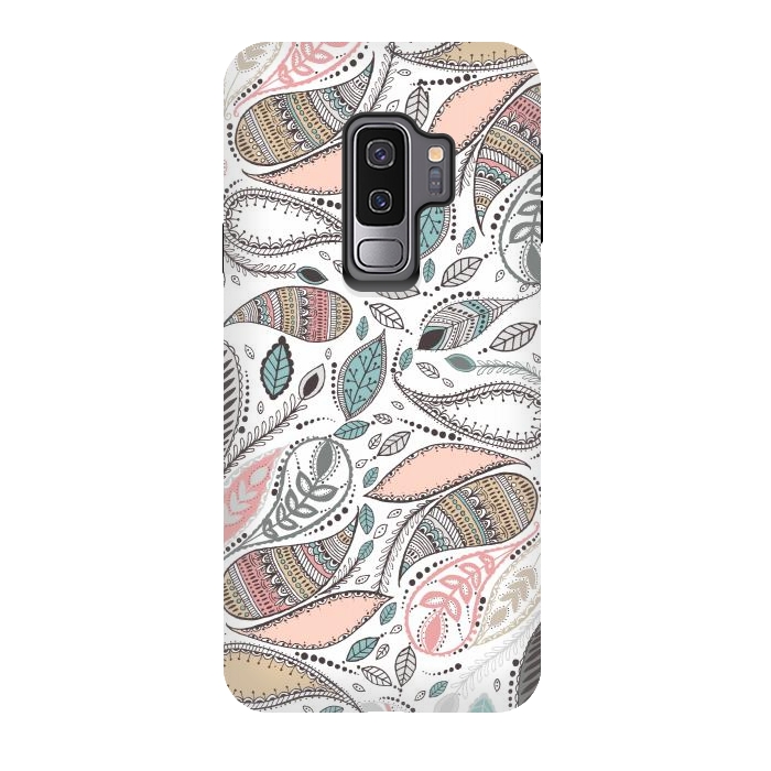 Galaxy S9 plus StrongFit Paisley  by Rose Halsey