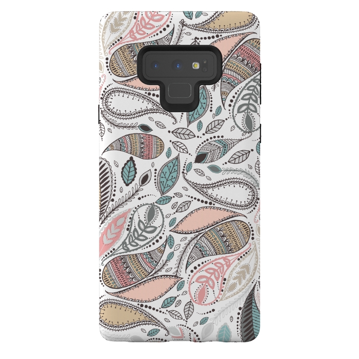 Galaxy Note 9 StrongFit Paisley  by Rose Halsey