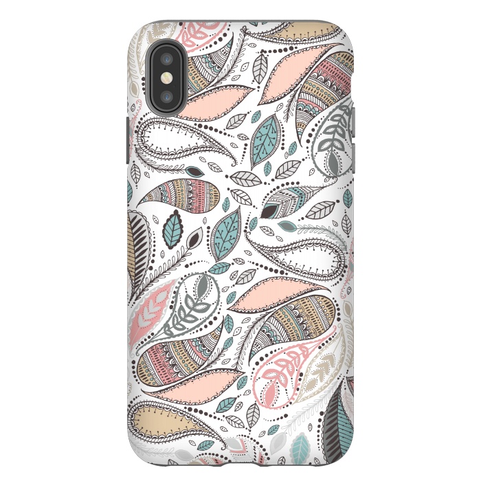 iPhone Xs Max StrongFit Paisley  by Rose Halsey