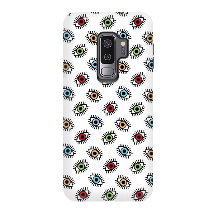 Galaxy S9 plus StrongFit Eyes pattern by Laura Nagel