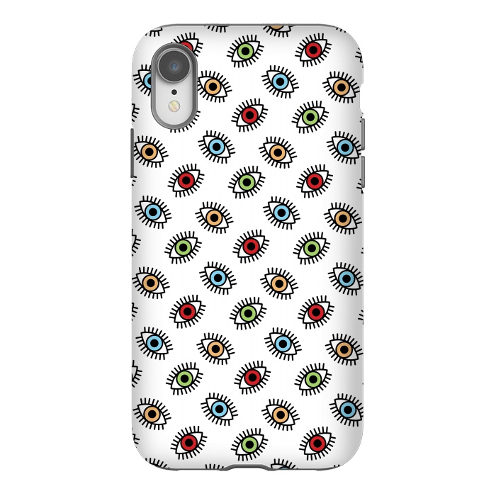 iPhone Xr StrongFit Eyes pattern by Laura Nagel