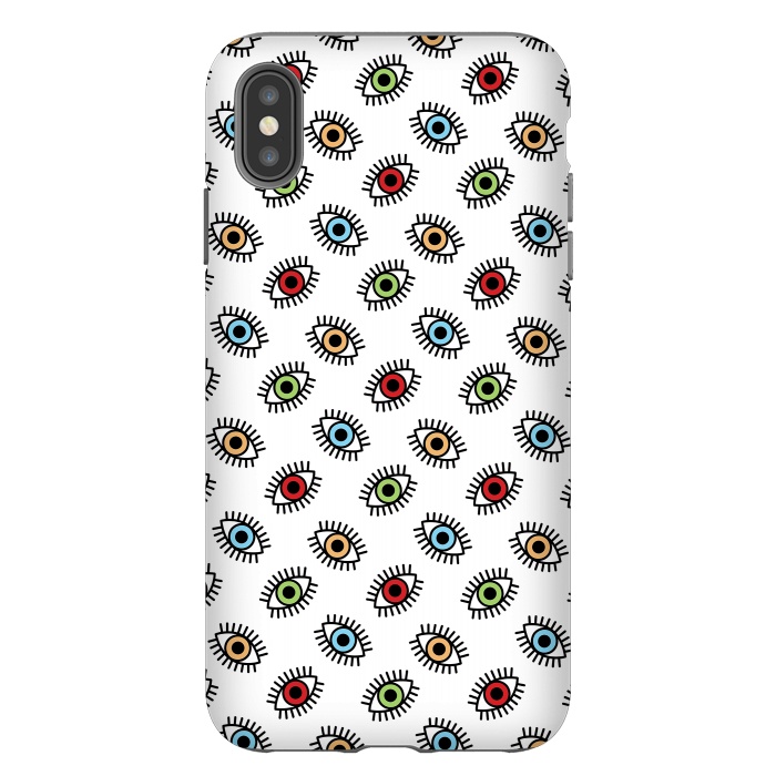 iPhone Xs Max StrongFit Eyes pattern by Laura Nagel