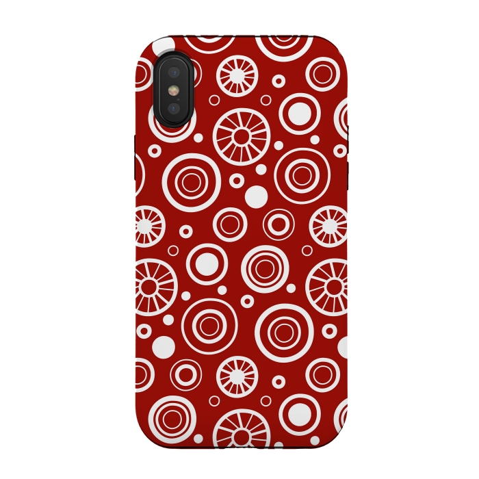 iPhone Xs / X StrongFit Crazy White Dots by Majoih