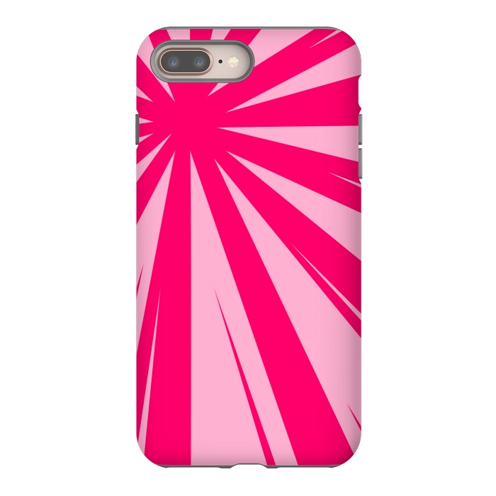 iPhone 7 plus StrongFit pink lines pattern 2 by MALLIKA