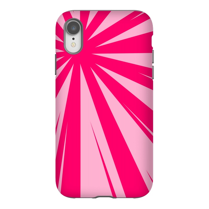 iPhone Xr StrongFit pink lines pattern 2 by MALLIKA