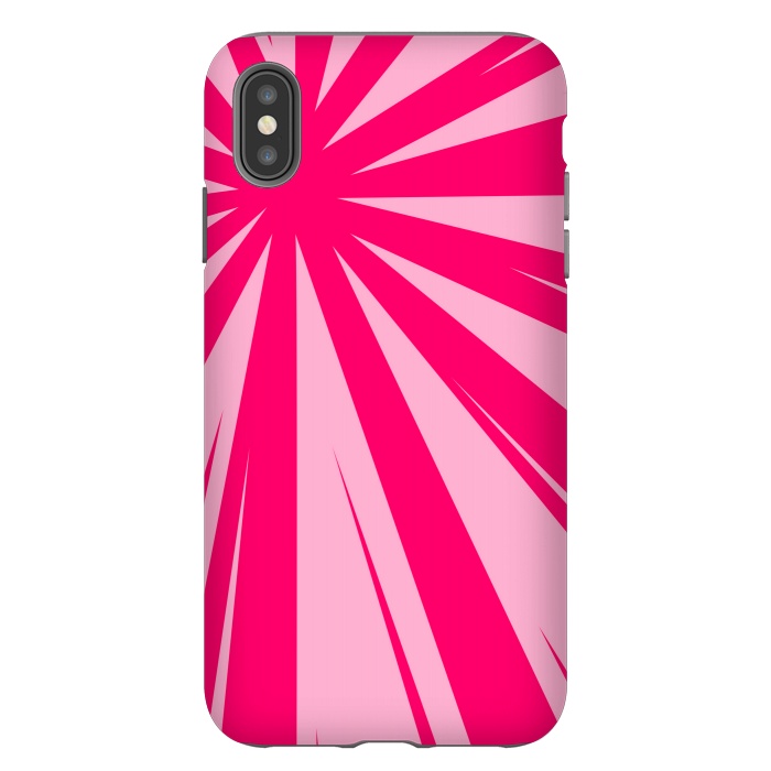 iPhone Xs Max StrongFit pink lines pattern 2 by MALLIKA