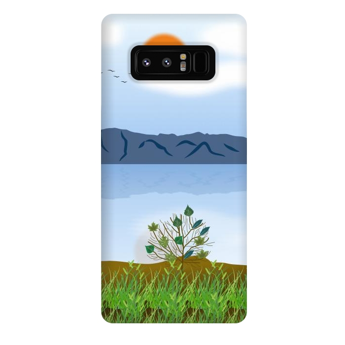 Galaxy Note 8 StrongFit Morning Glory by Creativeaxle