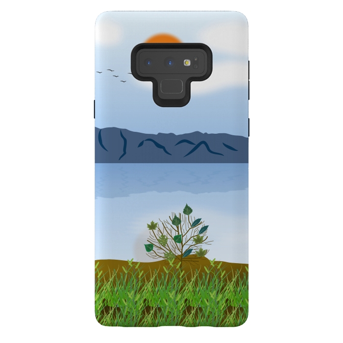 Galaxy Note 9 StrongFit Morning Glory by Creativeaxle