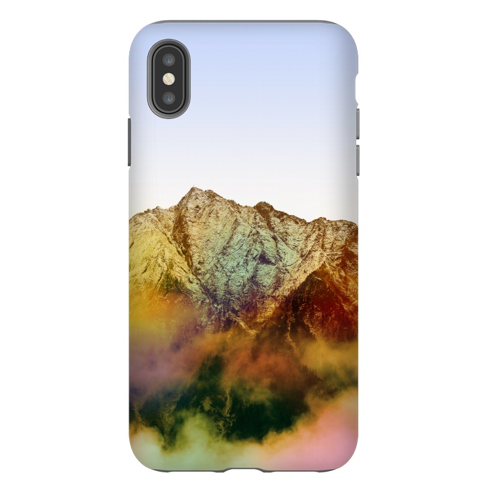 iPhone Xs Max StrongFit Golden Mountain by Creativeaxle