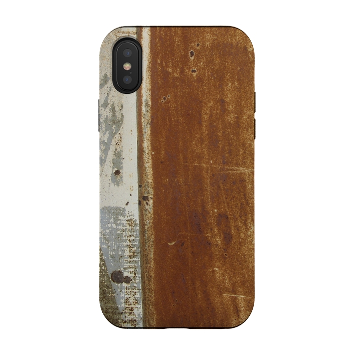 iPhone Xs / X StrongFit Rusty Metal Surface by Andrea Haase