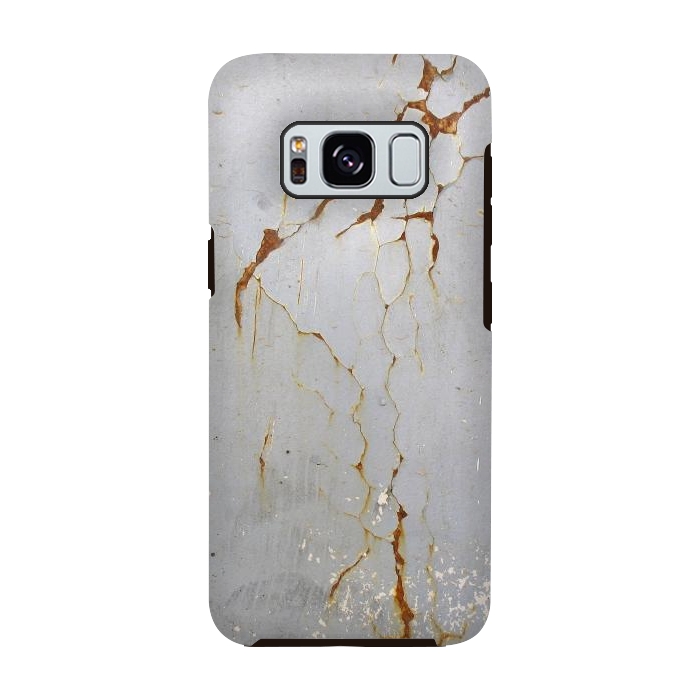 Galaxy S8 StrongFit Rust Cracks On Metal Surface by Andrea Haase