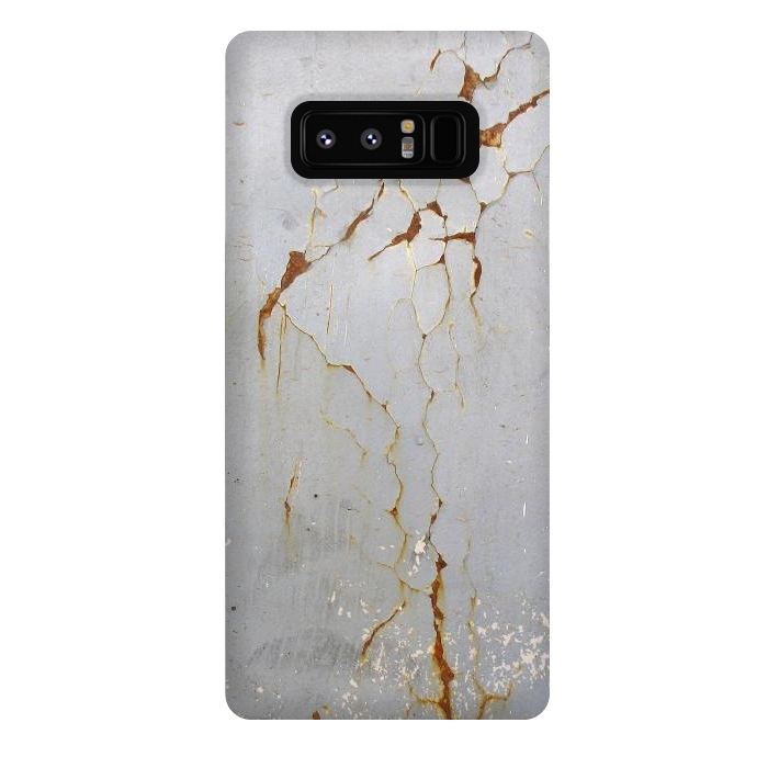 Galaxy Note 8 StrongFit Rust Cracks On Metal Surface by Andrea Haase