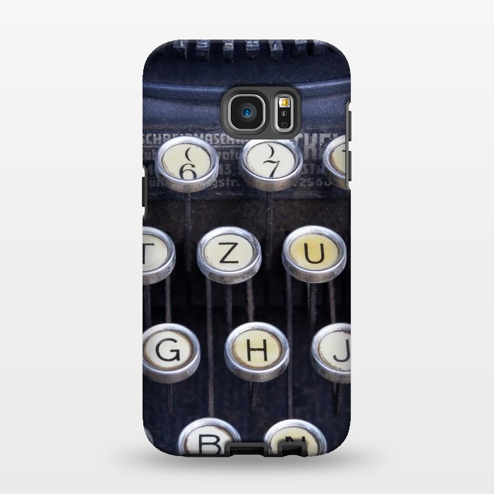 Galaxy S7 EDGE StrongFit Old Typewriter by Andrea Haase