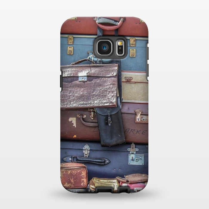 Galaxy S7 EDGE StrongFit Collection Of Old Suitcase by Andrea Haase