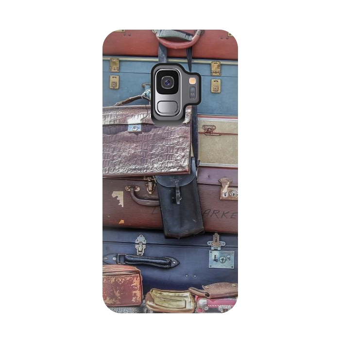 Galaxy S9 StrongFit Collection Of Old Suitcase by Andrea Haase