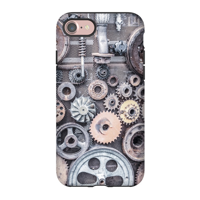 iPhone 7 StrongFit Vintage Steampunk Gear by Andrea Haase