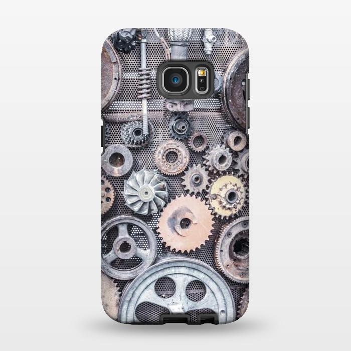 Galaxy S7 EDGE StrongFit Vintage Steampunk Gear by Andrea Haase