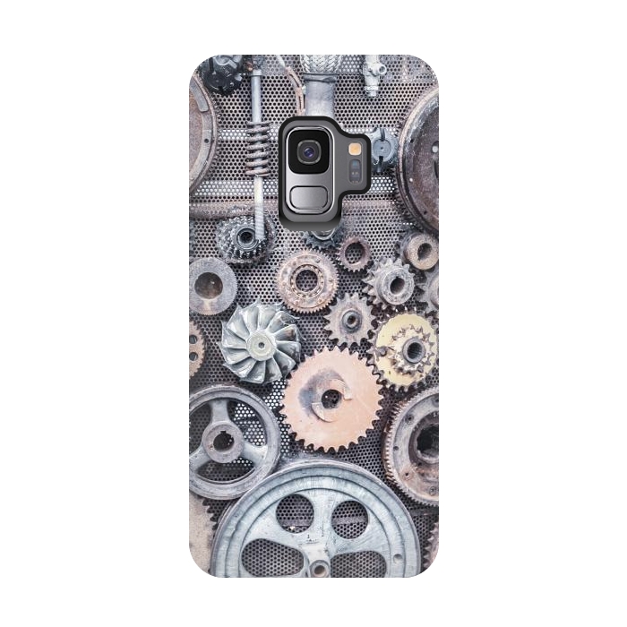 Galaxy S9 StrongFit Vintage Steampunk Gear by Andrea Haase