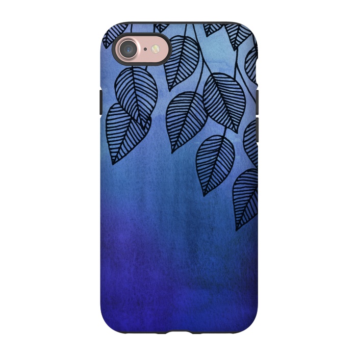 iPhone 7 StrongFit Midnight Garden in Watercolor and Ink by Micklyn Le Feuvre