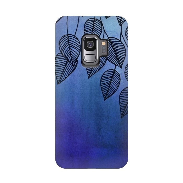 Galaxy S9 StrongFit Midnight Garden in Watercolor and Ink by Micklyn Le Feuvre