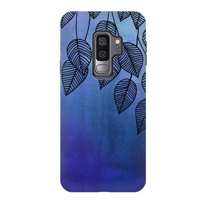 Galaxy S9 plus StrongFit Midnight Garden in Watercolor and Ink by Micklyn Le Feuvre