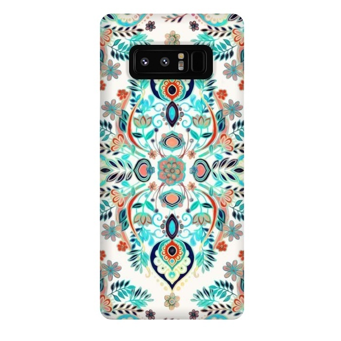 Galaxy Note 8 StrongFit Modern Folk in Jewel Colors by Micklyn Le Feuvre