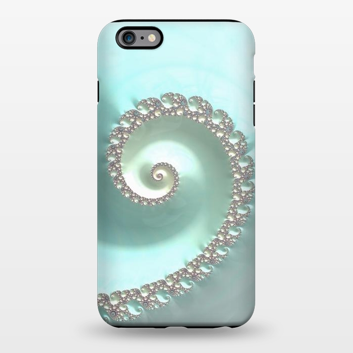 iPhone 6/6s plus StrongFit Fantastic Turquoise Fractal by Andrea Haase