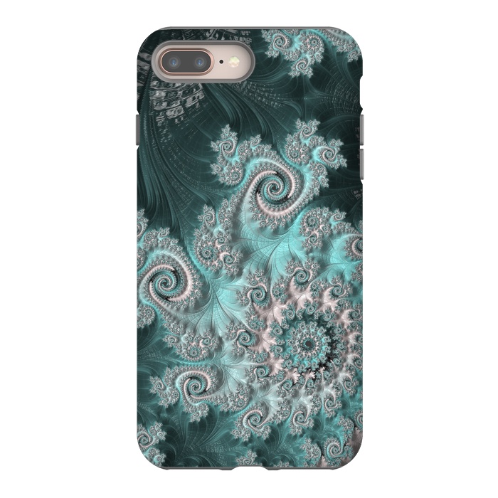iPhone 7 plus StrongFit Swirly magical fractal by Andrea Haase