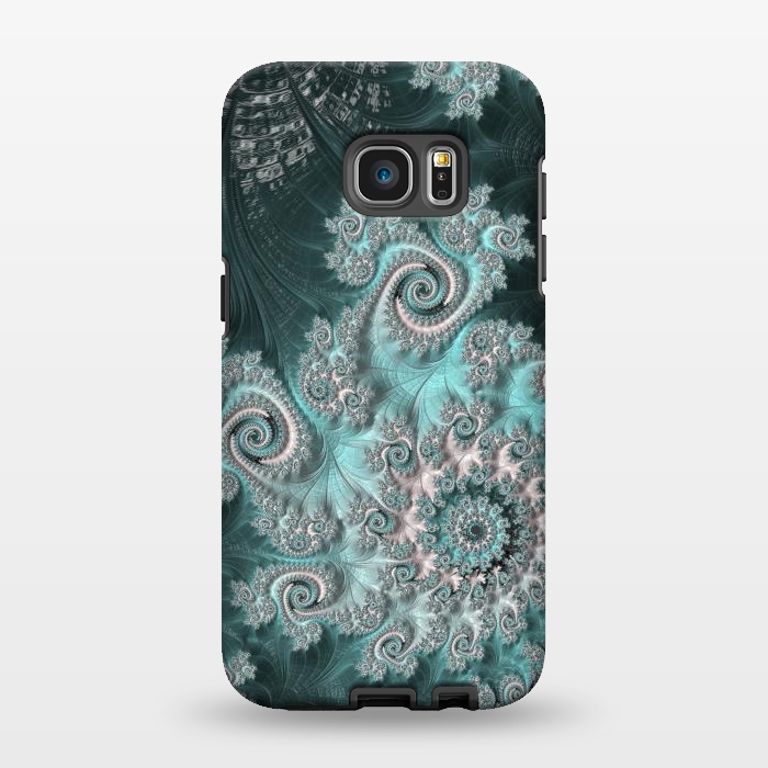 Galaxy S7 EDGE StrongFit Swirly magical fractal by Andrea Haase