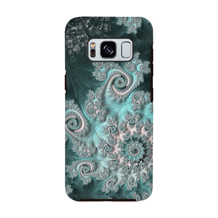 Galaxy S8 StrongFit Swirly magical fractal by Andrea Haase