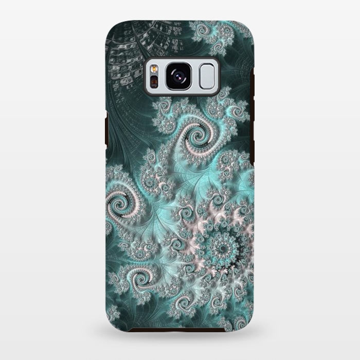 Galaxy S8 plus StrongFit Swirly magical fractal by Andrea Haase