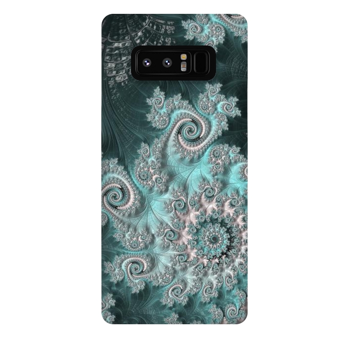 Galaxy Note 8 StrongFit Swirly magical fractal by Andrea Haase