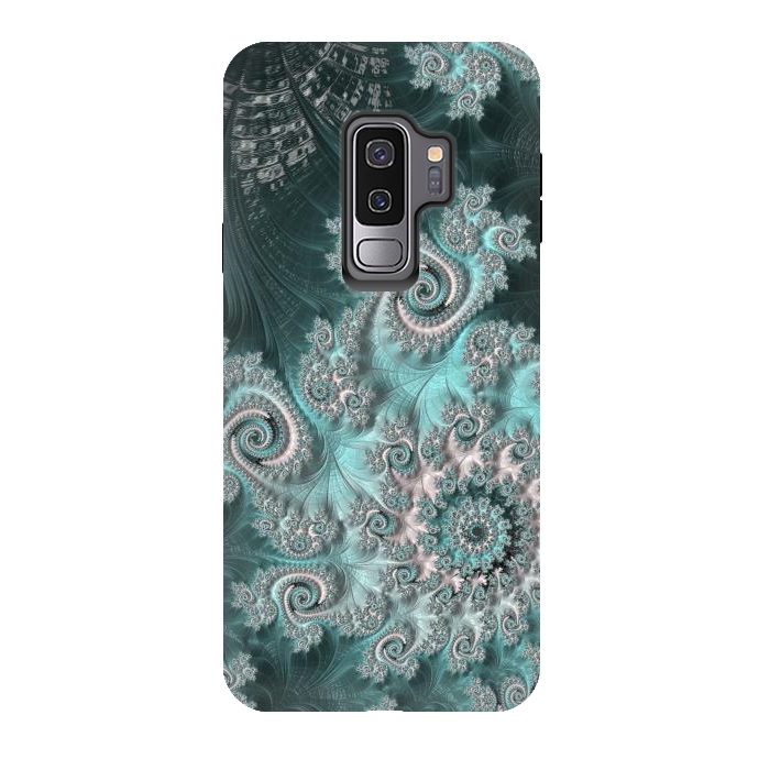 Galaxy S9 plus StrongFit Swirly magical fractal by Andrea Haase
