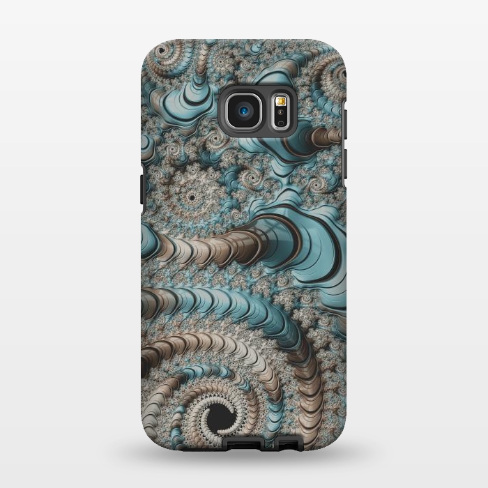 Galaxy S7 EDGE StrongFit Fantastic Fractal Swirls by Andrea Haase