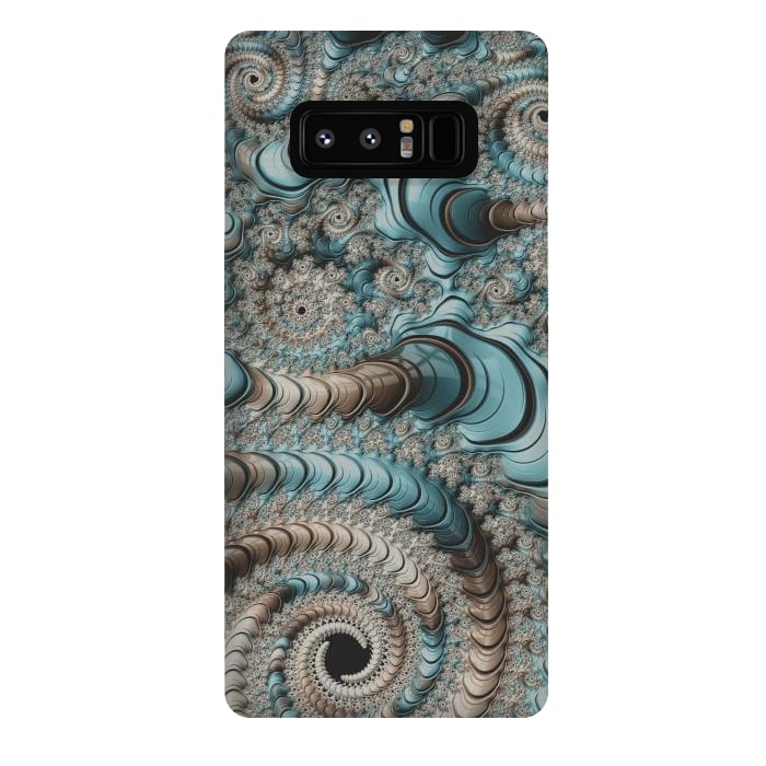 Galaxy Note 8 StrongFit Fantastic Fractal Swirls by Andrea Haase