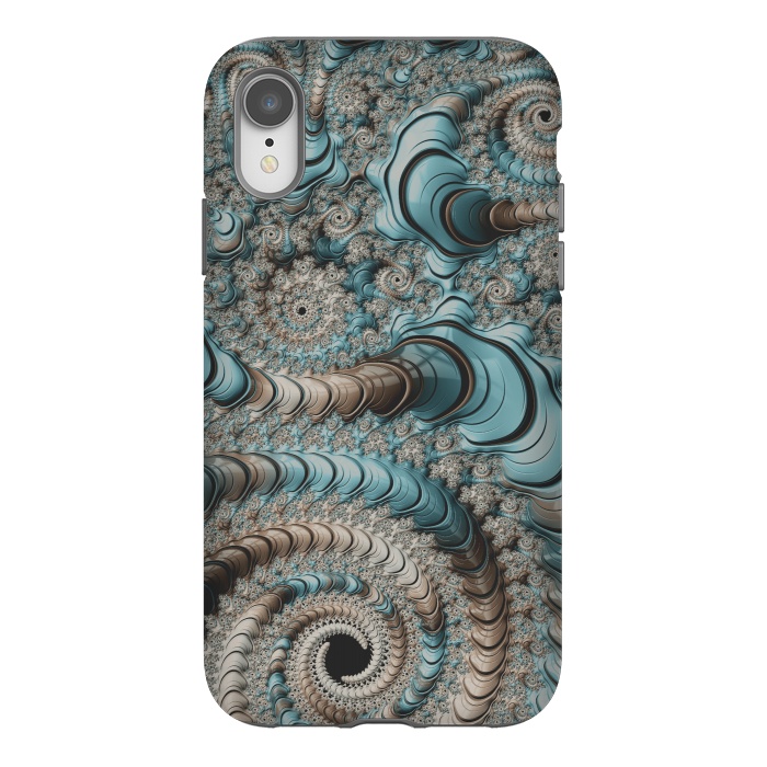 iPhone Xr StrongFit Fantastic Fractal Swirls by Andrea Haase