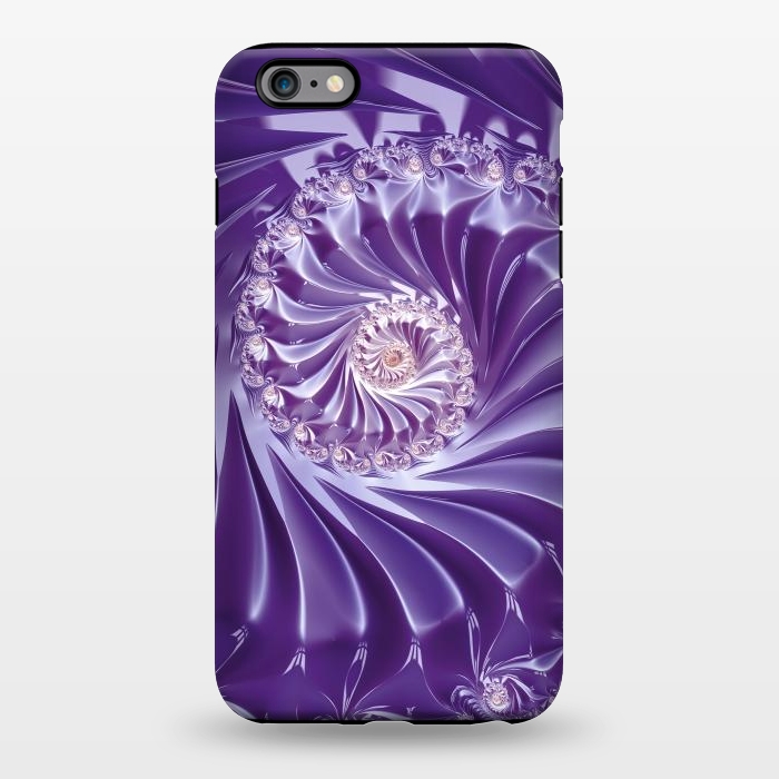 iPhone 6/6s plus StrongFit Purple Fractal Fantasies by Andrea Haase