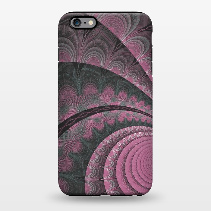 iPhone 6/6s plus StrongFit Pink Fractal Design by Andrea Haase